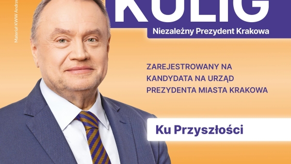 Jutro, tj w piątek spotkanie z Andrzejem Kuligiem, kandydatem na prezydenta Krakowa